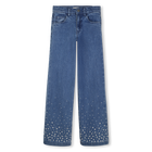 Cal&ccedil;a jeans de cintura ajust&aacute;vel MICHAEL KORS 
                    GIRL