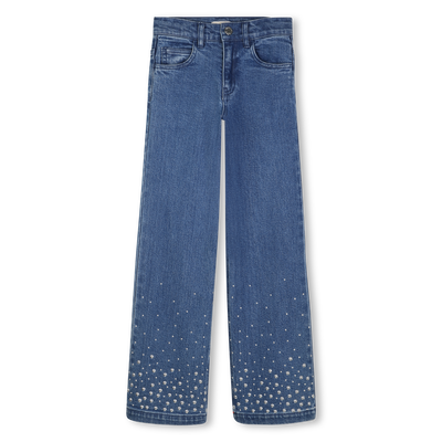 CAL&Ccedil;A JEANS DE CINTURA AJUST&Aacute;VEL MICHAEL KORS GIRL