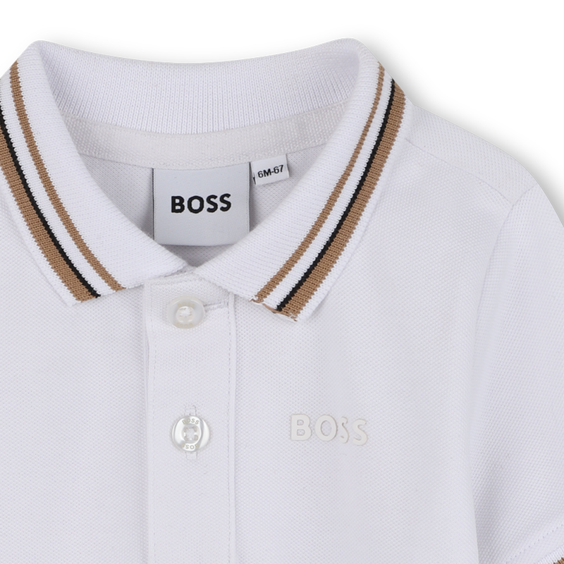 Camisa p&oacute;lo de manga curta BOSS 
                        BOY