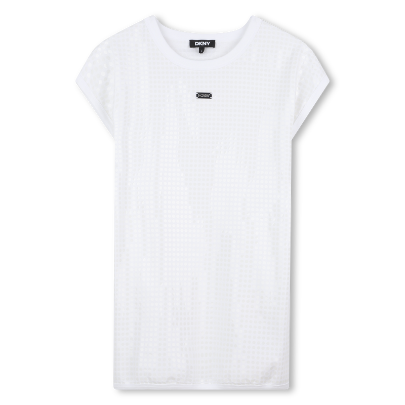 Vestido com lantejoulas DKNY 
                        GIRL