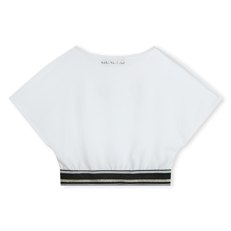 T-shirt com base elástica KARL LAGERFELD KIDS 
                    GIRL