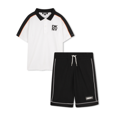 CONJUNTO DE T-SHIRTS E CAL&Ccedil;&Otilde;ES BERMUDAS DKNY BOY