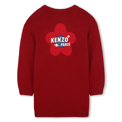 Vestido de malha KENZO KIDS GIRL