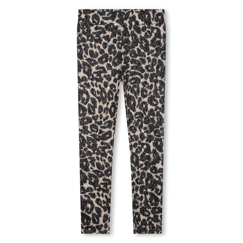 Leggings com padr&atilde;o animal MICHAEL KORS 
                        GIRL