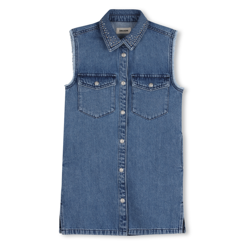 VESTIDO CAMISA SEM MANGAS ZADIG & VOLTAIRE 
                        GIRL