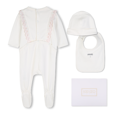 Conjunto de pijama, touca e babador KENZO KIDS MENINA