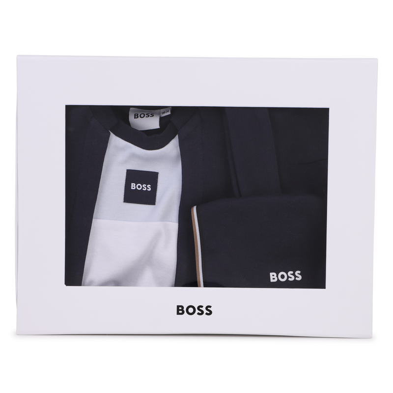 Conjunto de pijama, touca e babador BOSS 
                        BOY