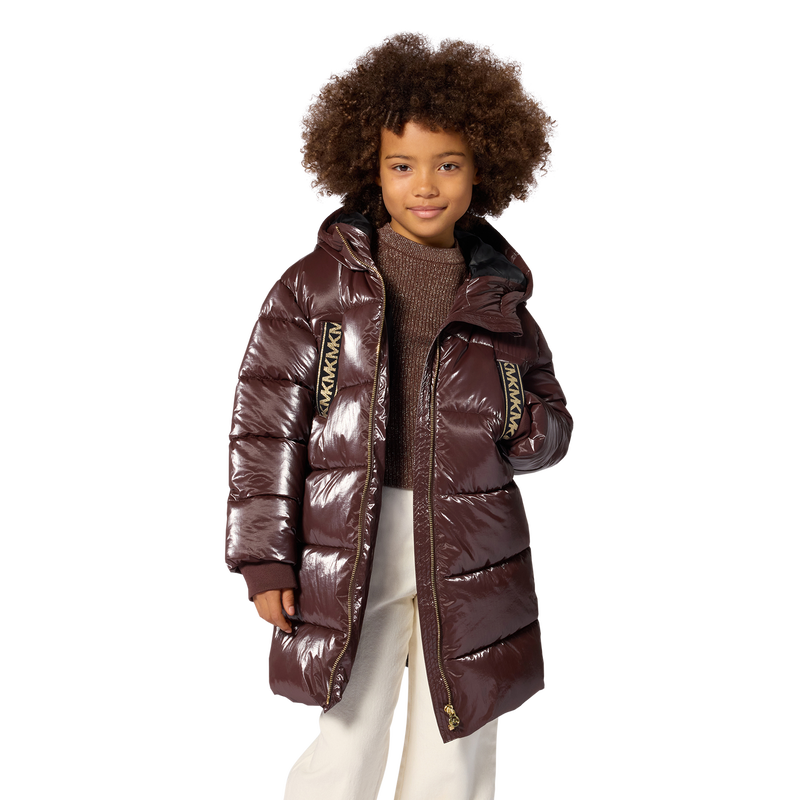 Casaco acolchoado com capuz MICHAEL KORS 
                        GIRL