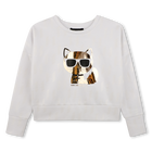 Sweatshirt de mangas longas KARL LAGERFELD KIDS 
                    MENINA