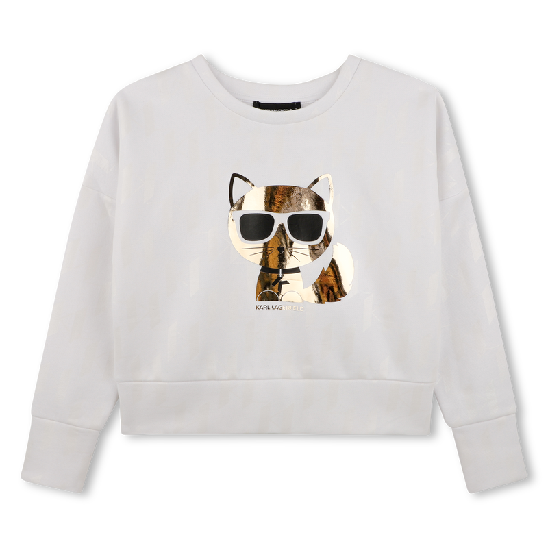 Sweatshirt de mangas longas KARL LAGERFELD KIDS 
                        MENINA