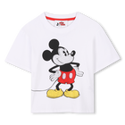 T-shirt de algod&atilde;o Mickey, BRANCO, hi-res