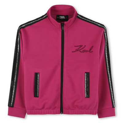 Cardigã duplo em jersey KARL LAGERFELD KIDS GIRL