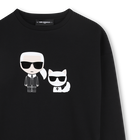 VESTIDO MANGAS COMPRIDAS KARL LAGERFELD KIDS 
                    MENINA