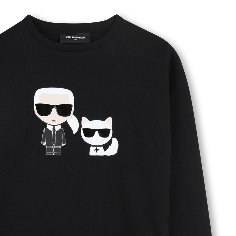 VESTIDO MANGAS COMPRIDAS KARL LAGERFELD KIDS 
                        MENINA