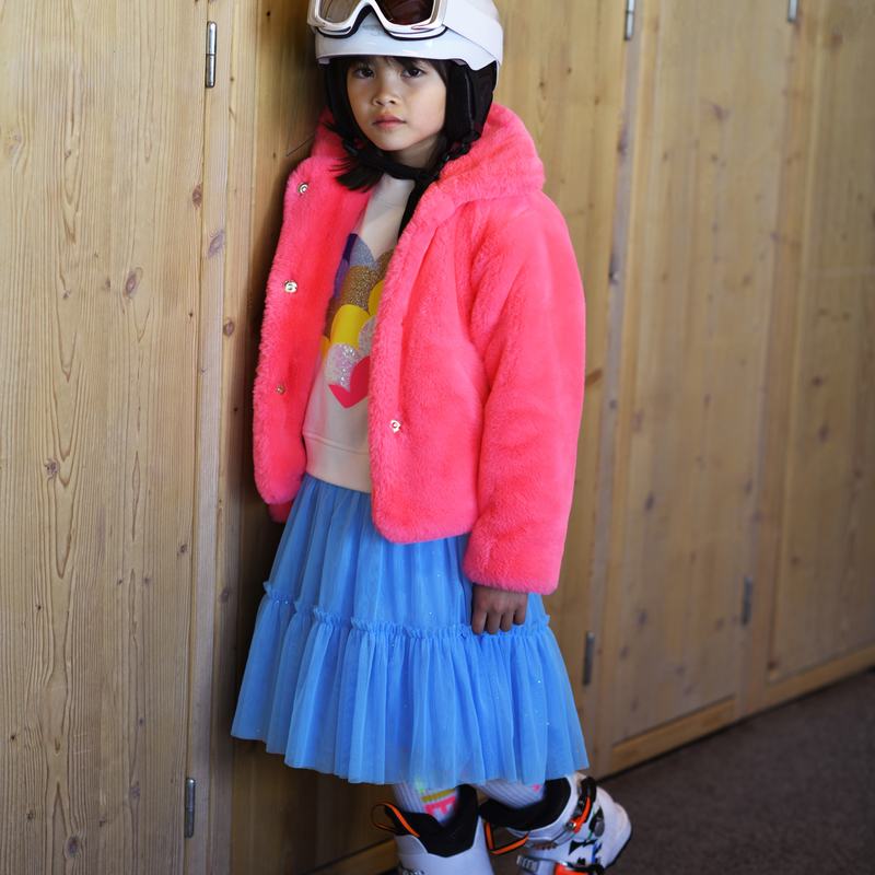 Fluffy Fleece Coat BILLIEBLUSH 
                    GIRL