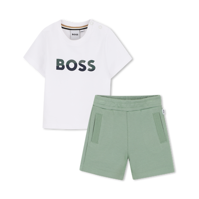 CONJUNTO DE T-SHIRTS E CAL&Ccedil;&Otilde;ES BERMUDAS BOSS BOY