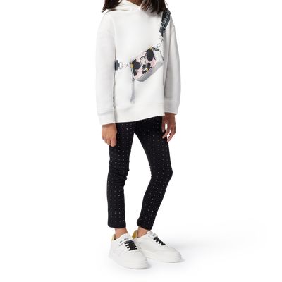 Sweatshirt com capuz molet&atilde;o MARC JACOBS GIRL