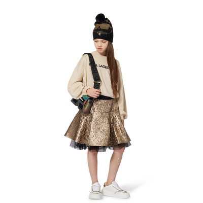 Tênis de cano baixo com cadarço KARL LAGERFELD KIDS GIRL