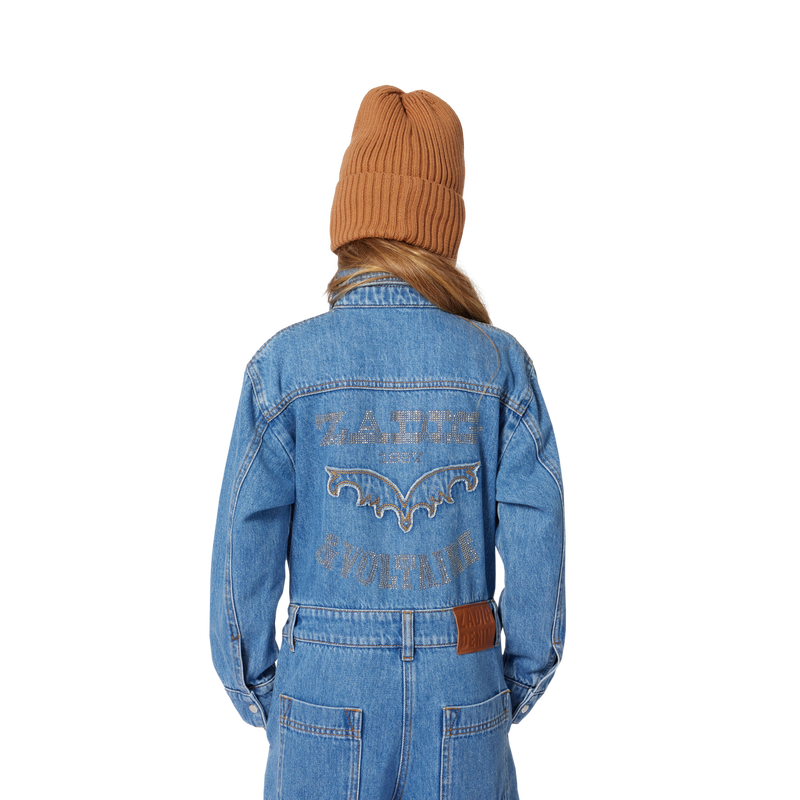 Macac&atilde;o de ganga com gola de camisa ZADIG & VOLTAIRE 
                        GIRL