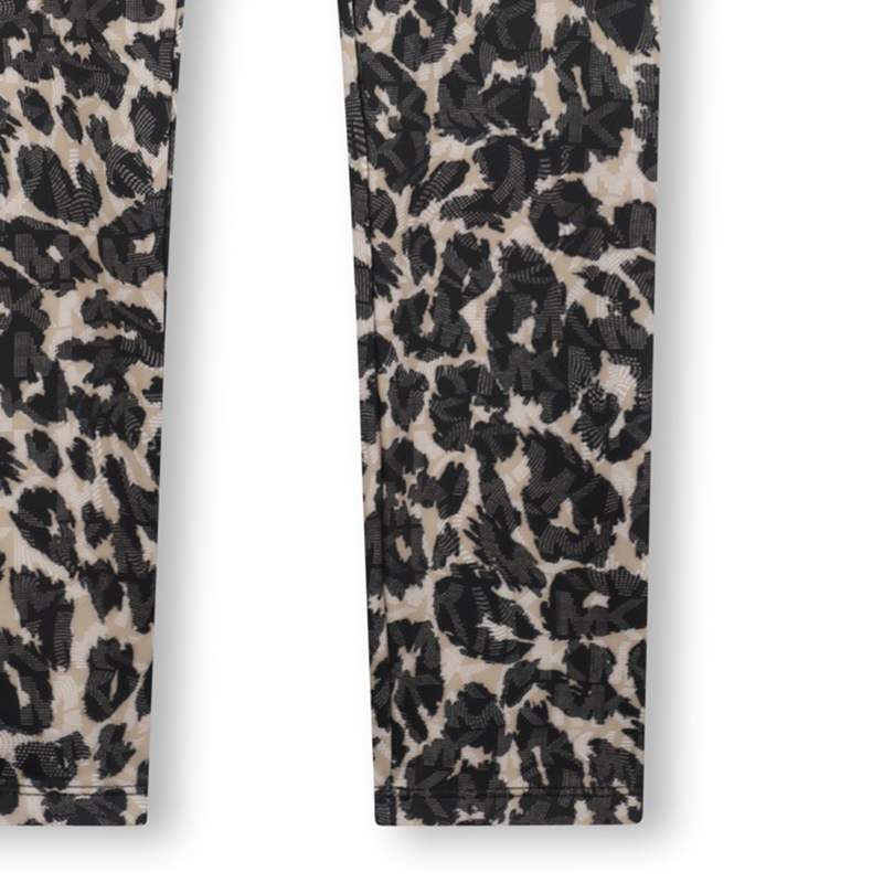 Leggings com padr&atilde;o animal MICHAEL KORS 
                        GIRL