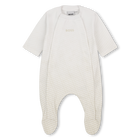 Conjunto de pijama, touca e babador, NOVO BEGE, hi-res