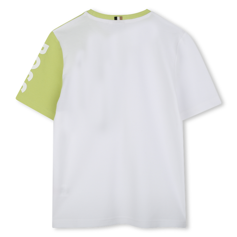 T-shirt em piqu&eacute; de algod&atilde;o BOSS 
                        BOY