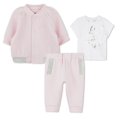 Conjunto de jogging de 3 pe&ccedil;as KARL LAGERFELD KIDS GIRL