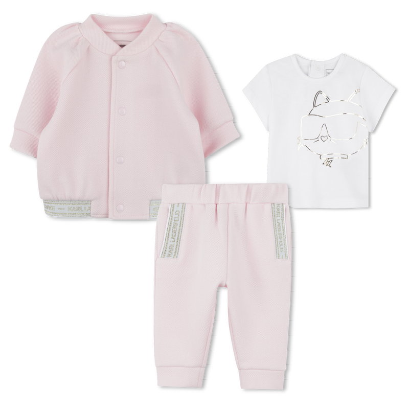 Conjunto de jogging de 3 pe&ccedil;as KARL LAGERFELD KIDS 
                        GIRL