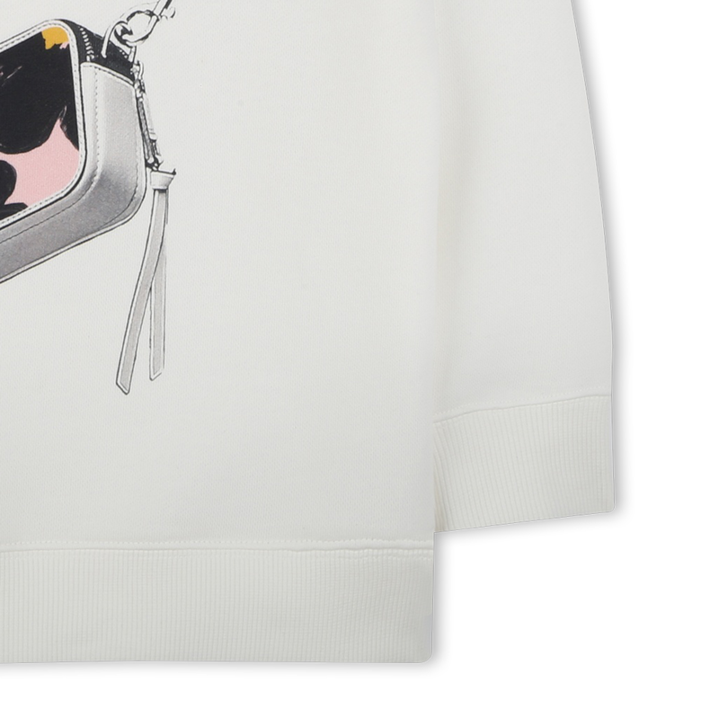 Sweatshirt com capuz moletão MARC JACOBS 
                    GIRL
