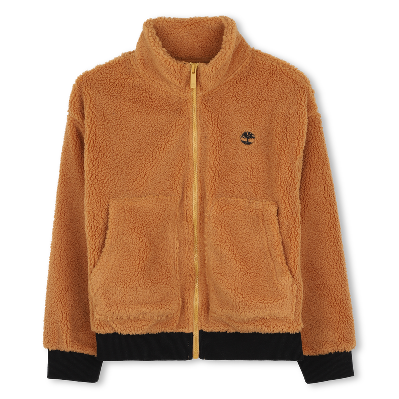 Cardigan de pel&uacute;cia com fecho de correr TIMBERLAND 
                        BOY