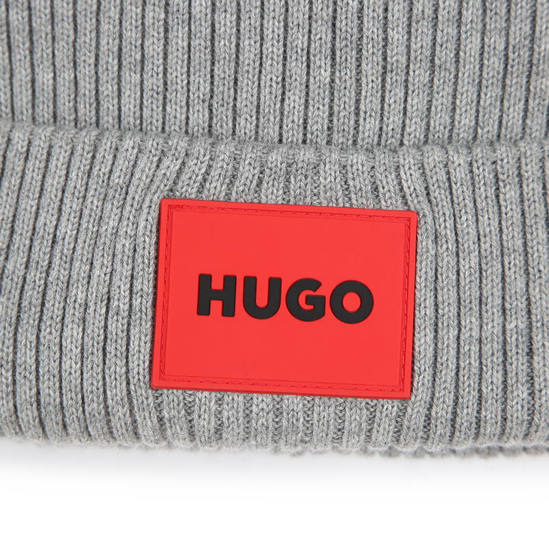 Gorro de malha de algodão HUGO 
                    UNISEX