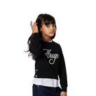 Moletom com gola redonda HUGO 
                    GIRL