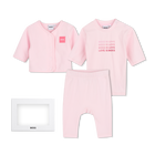 Conjunto de cal&ccedil;a, cardig&atilde; e camiseta BOSS 
                    MENINA