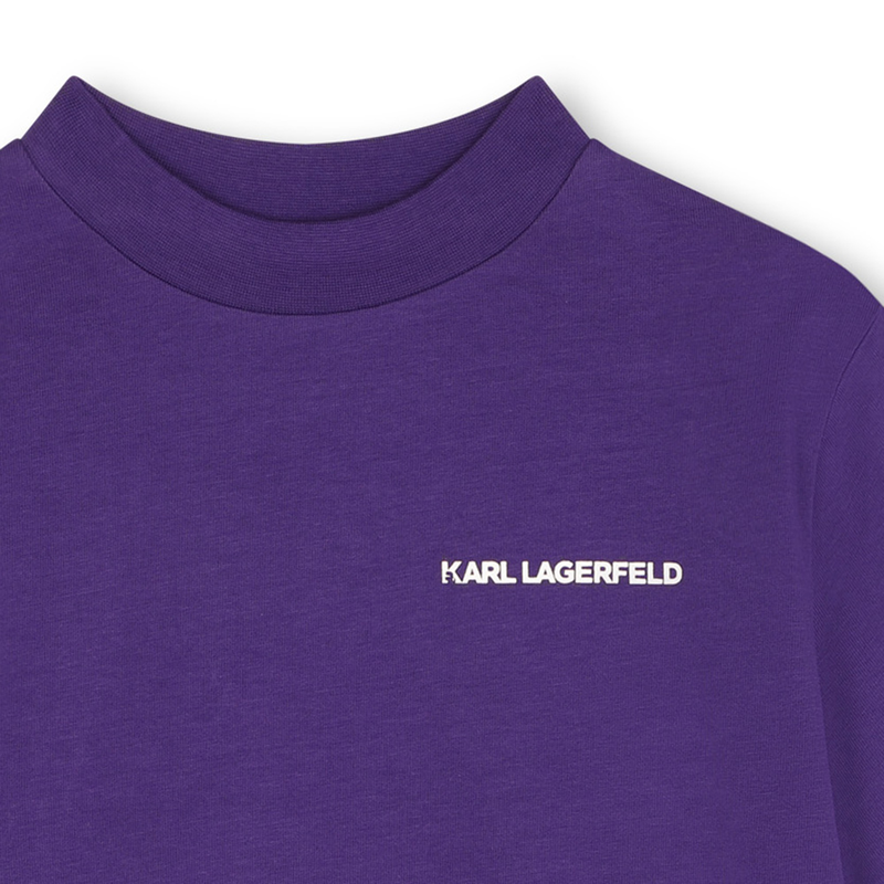 Short-Sleeved Cotton T-Shirt KARL LAGERFELD KIDS 
                    BOY