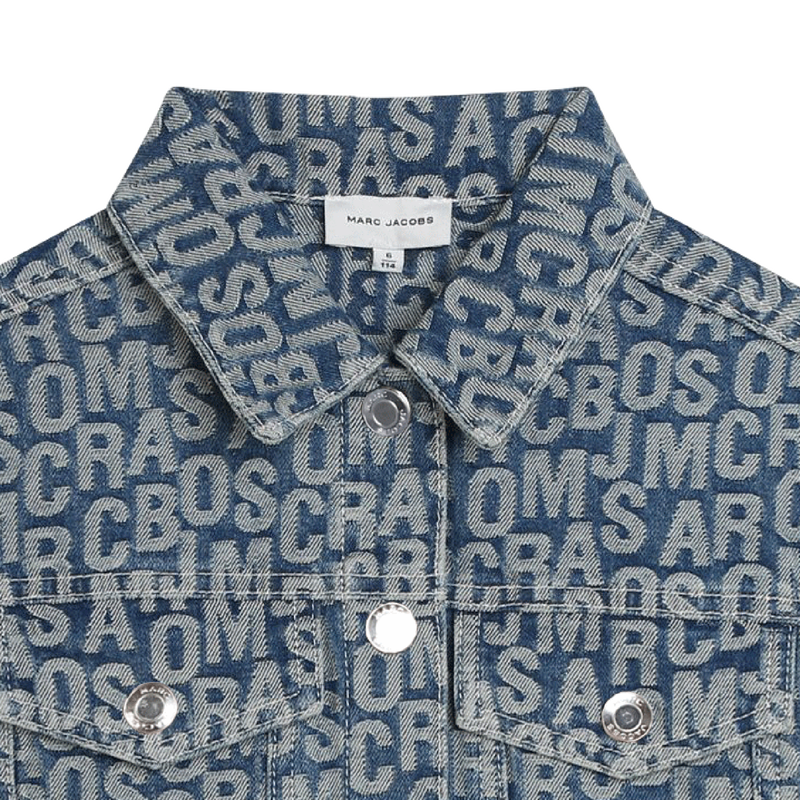 Printed Cropped Jean Jacket THE MARC JACOBS 
                    GIRL