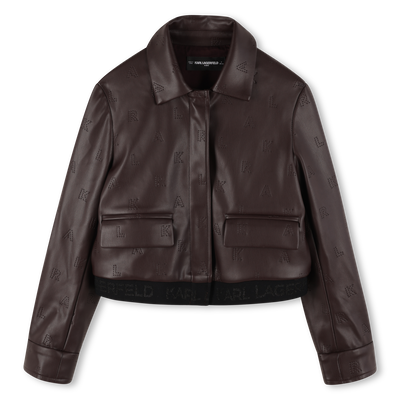 Casaco com fecho de correr KARL LAGERFELD KIDS GIRL