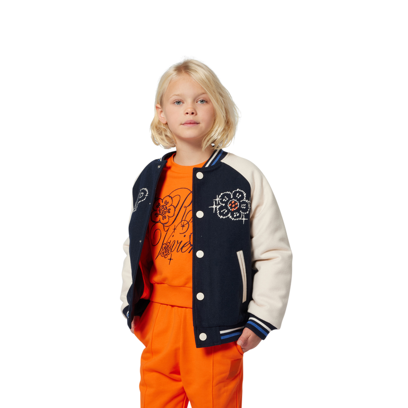Jaqueta bomber com fecho de press&atilde;o KENZO KIDS 
                        GIRL