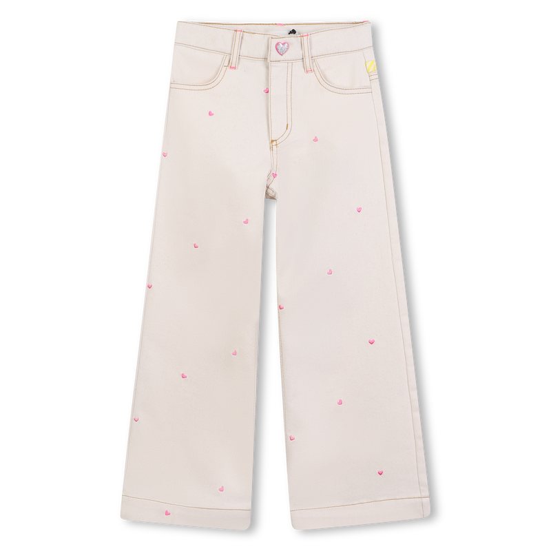 Calças de algodão com corações BILLIEBLUSH 
                    GIRL