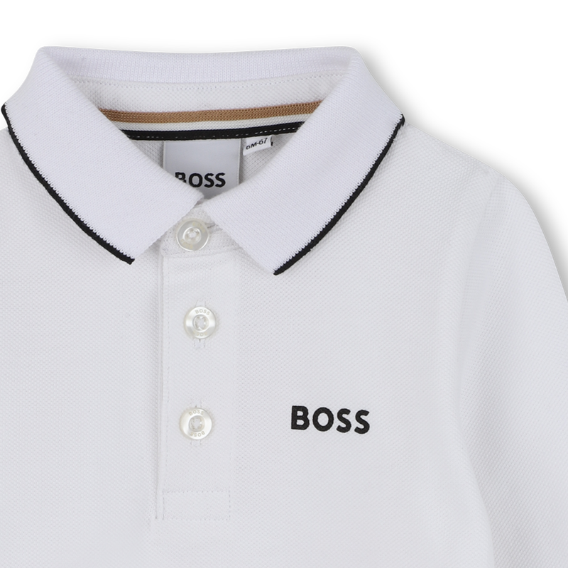 Camisa pólo de manga comprida BOSS 
                    BOY