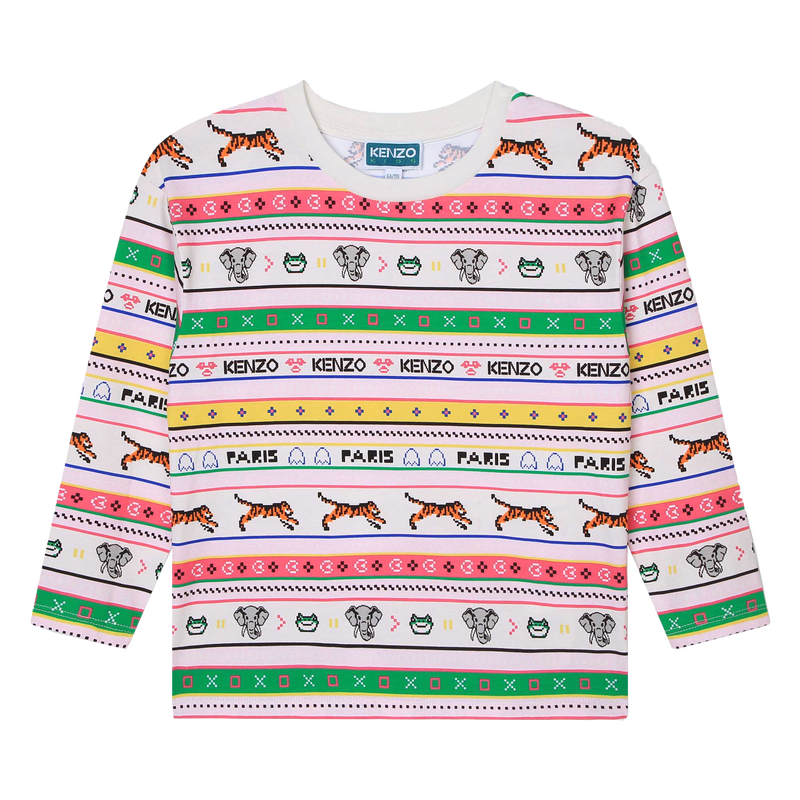 T-SHIRT MANGAS COMPRIDAS KENZO KIDS 
                    GIRL