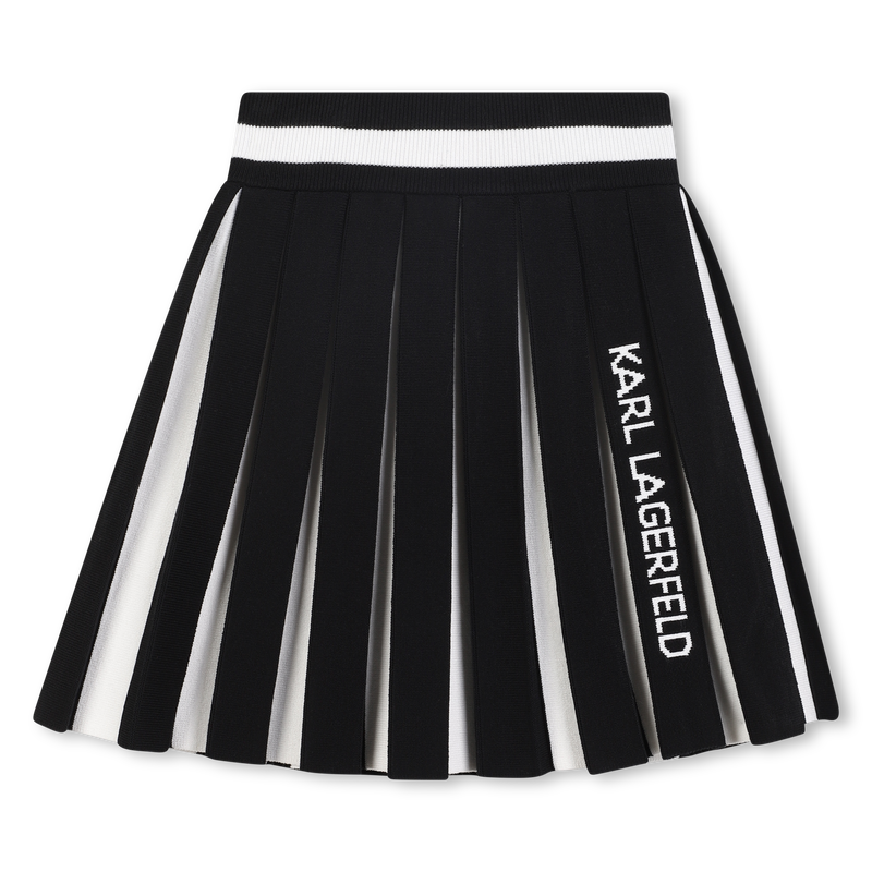 Saia de malha plissada KARL LAGERFELD KIDS 
                    GIRL