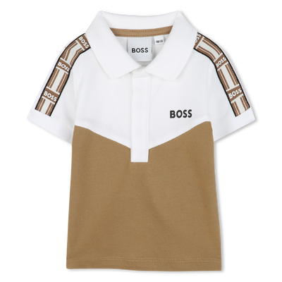 Polo com tran&ccedil;as nas mangas BOSS BOY