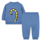 Conjunto de moletom e cal&ccedil;a em l&atilde; KENZO KIDS 
                    UNISEX