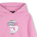 Vestido com capuz KARL LAGERFELD KIDS 
                    GIRL