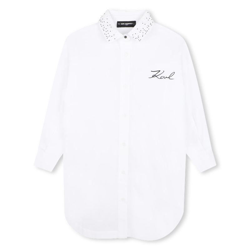 Vestido camisa KARL LAGERFELD KIDS 
                        GIRL
