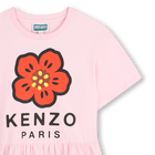 Vestido reunido na cintura KENZO KIDS 
                    GIRL