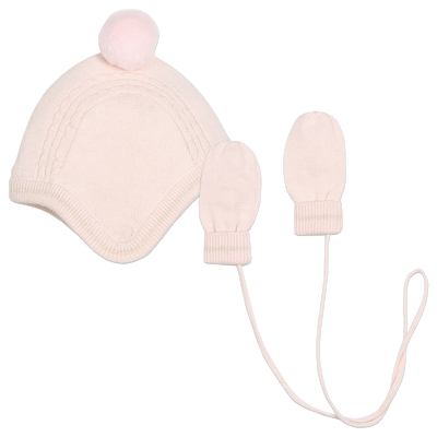 Conjunto de gorro e mitenes CARREMENT BEAU MENINA