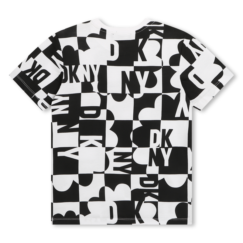 T-shirt unissexo em algodão DKNY 
                    UNISEX