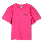 T-shirt lisa de manga curta KENZO KIDS 
                    GIRL