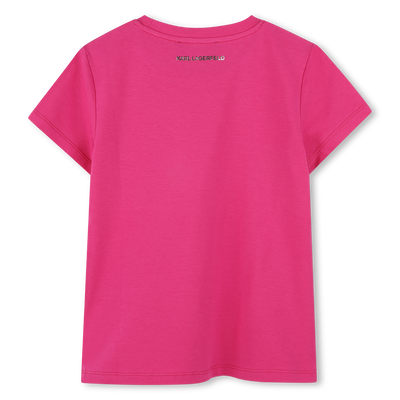 T-shirt de manga curta KARL LAGERFELD KIDS GIRL